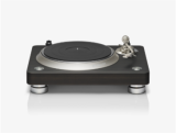 This is the flagship premium direct drive turntable from Denon®. Solid construction and S-shaped tonearm deliver detailed, resonance-free music