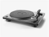 Hi-Fi belt-driven turntable, Speed auto sensor, Curved, horizontal tracking angled tonearm with auto-lift, Weighted platter, Supports 33 1/3 rpm, 45 rpm or 78 rpm records