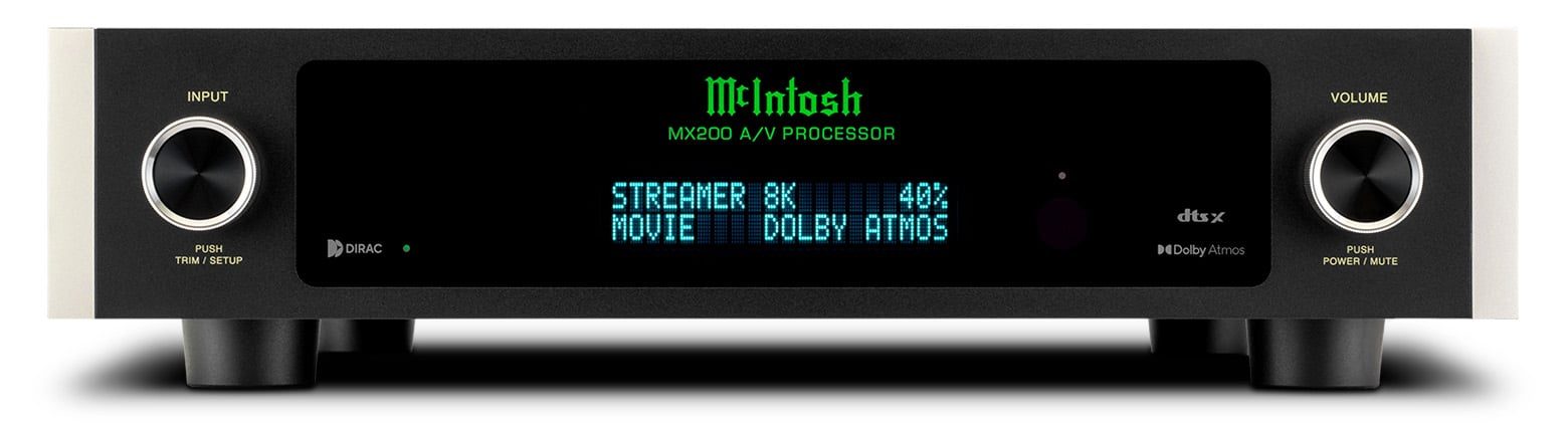 A/V Processor offers up to 11.2 channels of signal processing and can adapt seamlessly to various home theater configurations, ranging from 5.1 all the way up to 7.2.