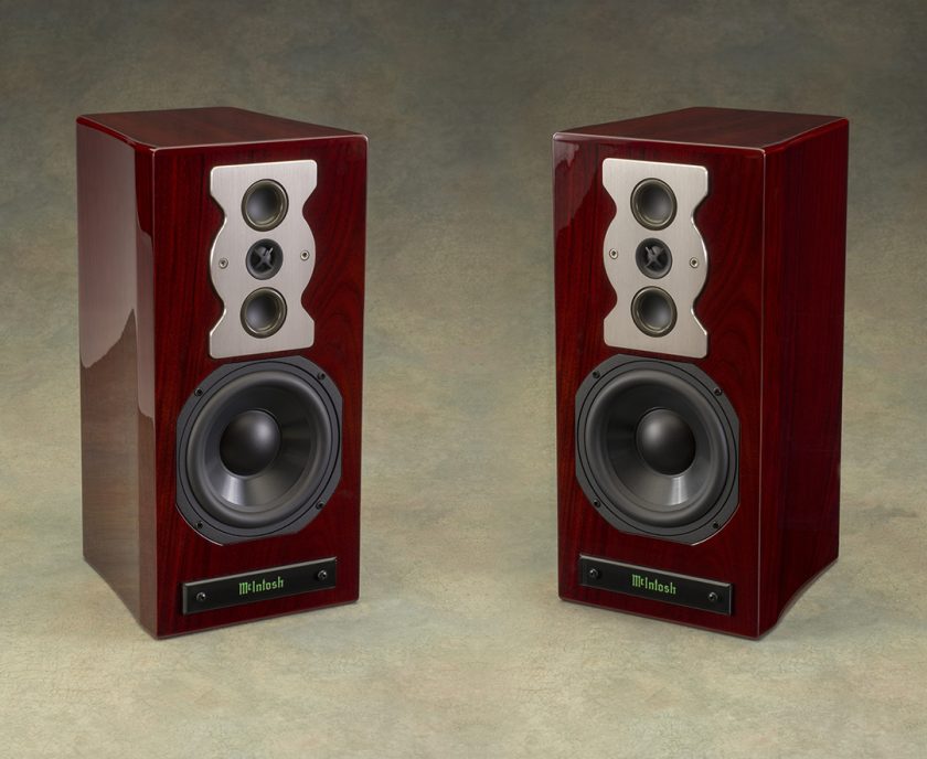 True 3-Way Compact Bookshelf Speaker, 40 Hz - 45 kHz Frequency ,Red Walnut