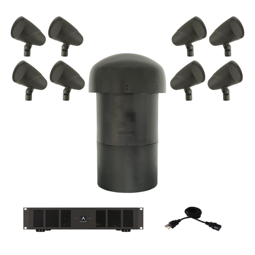 LS4T SAT/LS12T SUB - 8.1 SYSTEM W/ SONAMP DSP 2-750 MKII