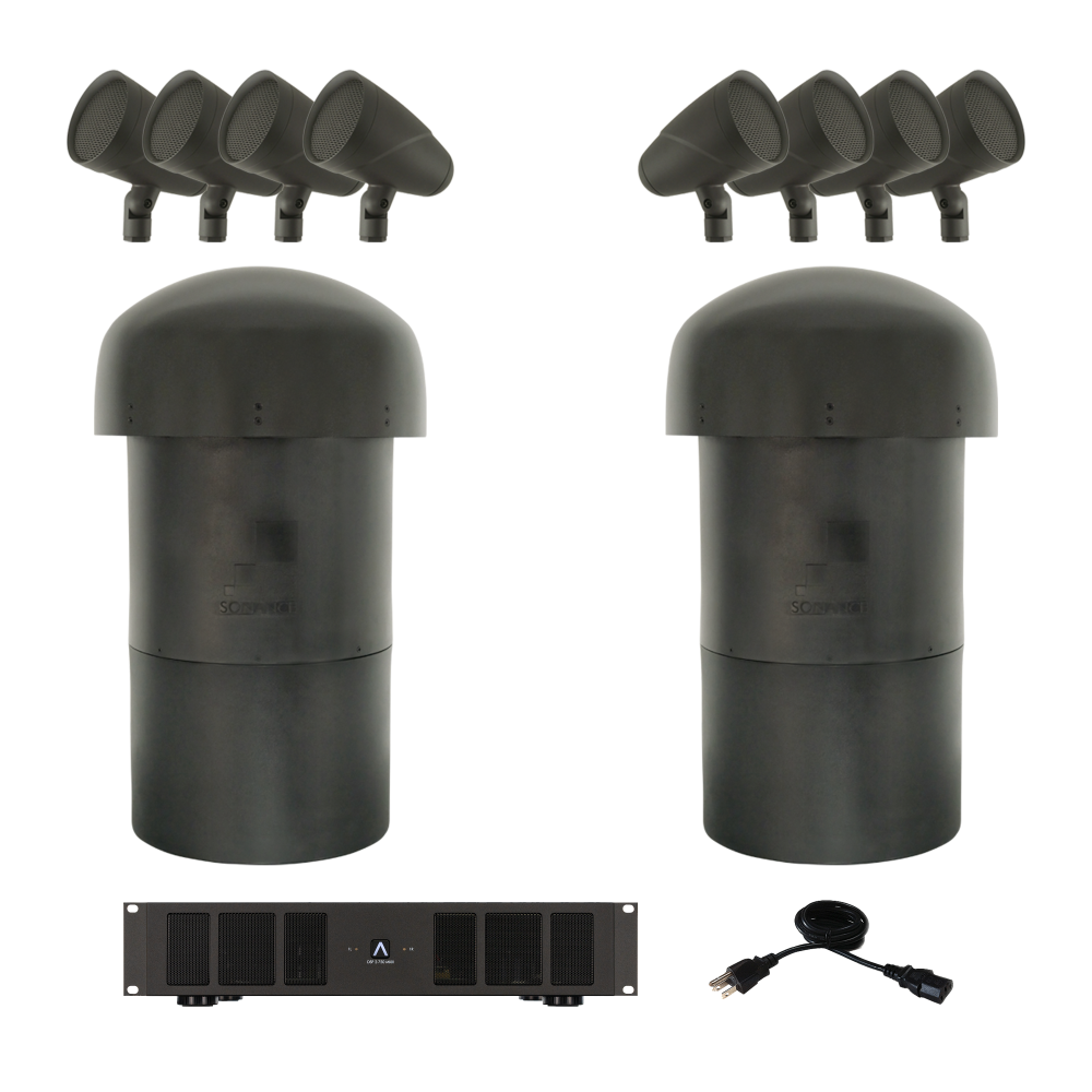 LS4T SAT/LS12T SUB - 8.2 SYSTEM W/ SONAMP DSP 2-750 MKII