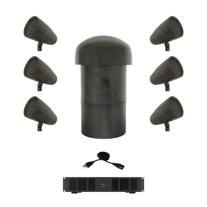 LS6T SAT/LS12T SUB - 6.1 SYSTEM W/ SONAMP DSP 2-750 MKII