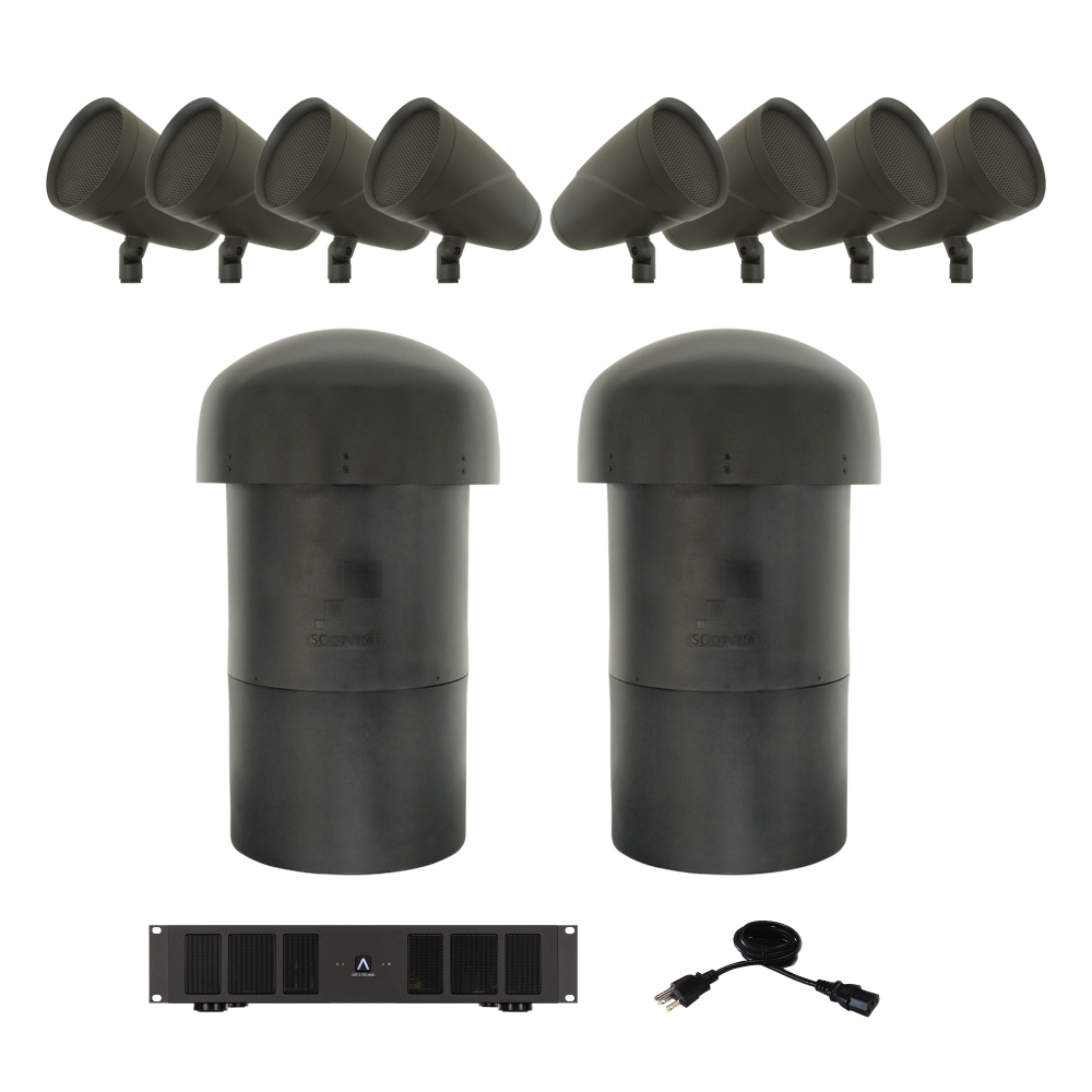 LS6T SAT/LS12T SUB - 8.2 SYSTEM W/ SONAMP DSP 2-750 MKII