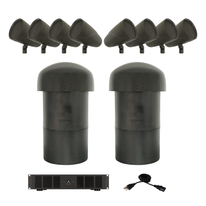 LS6T SAT/LS12T SUB - 8.2 SYSTEM W/ SONAMP DSP 2-750 MKII