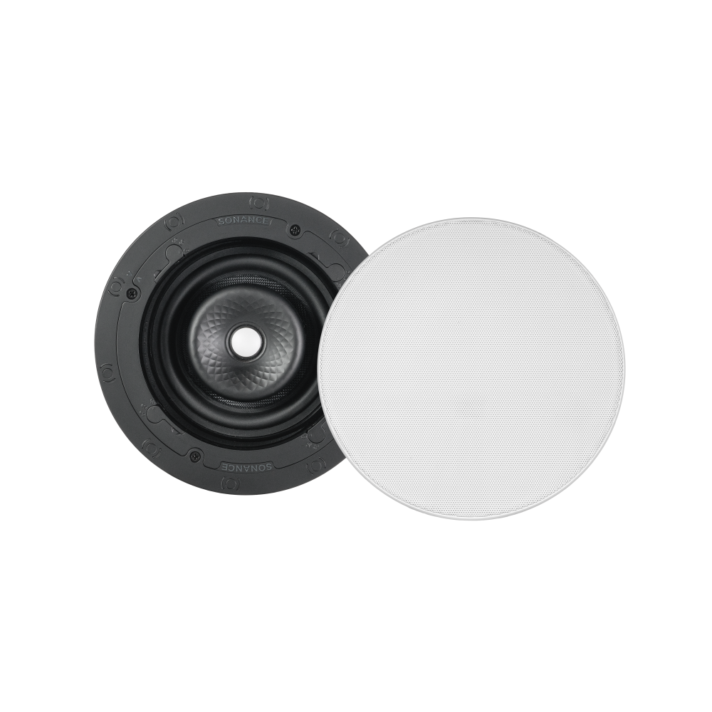 VX66R SST 6" ROUND SINGLE STEREO SPEAKER W/ WHITE MICRO TRIM GRILLE NOW SHIPPING!