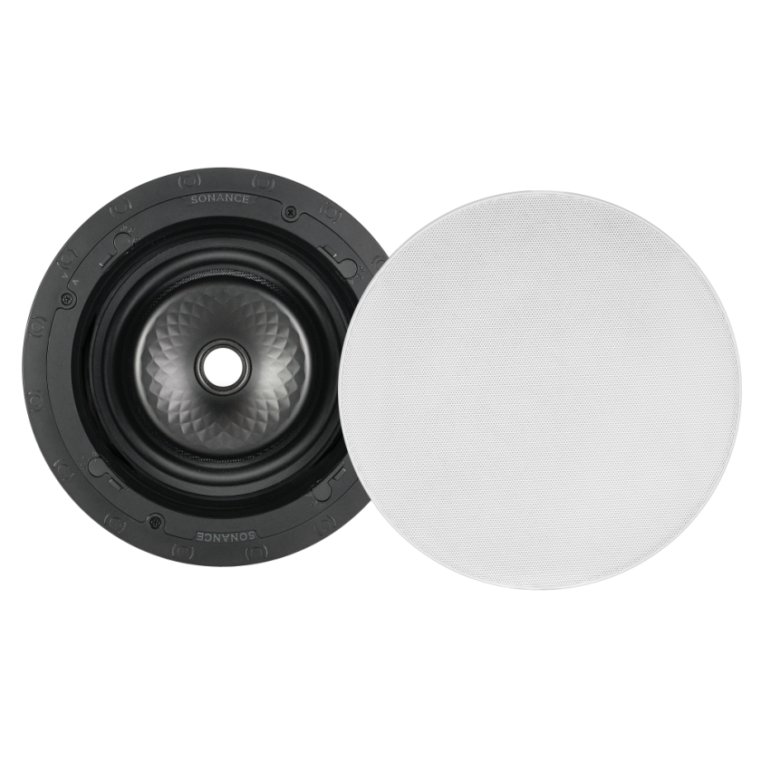 VX86R SST 8" ROUND SINGLE STEREO SPEAKER W/ WHITE MICRO TRIM GRILLE (1 EACH)