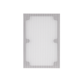 6" RECTANGLE XPC TRIMLESS GRILLE FOR VXXT AND VXQ 6" IN-WALL - WHITE