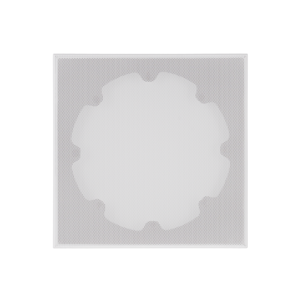 6" SQUARE ADAPTER W/ XPC MICRO TRIM GRILLE FOR VXXT AND VXQ 6" IN-CEILING - WHITE