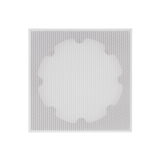 6" SQUARE ADAPTER W/ XPC MICRO TRIM GRILLE FOR VXXT AND VXQ 6" IN-CEILING - WHITE