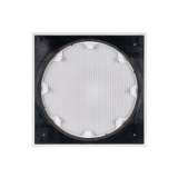 6" SQUARE ADAPTER W/ XPC MICRO TRIM GRILLE FOR VXXT AND VXQ 6" IN-CEILING - WHITE