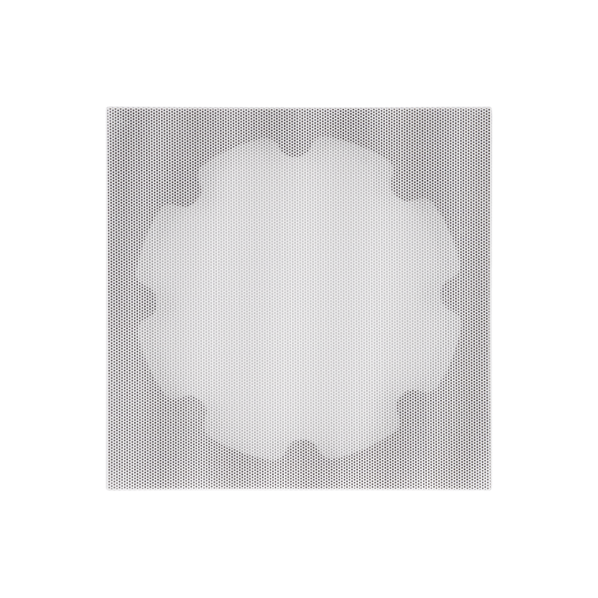 6" SQUARE ADAPTER W/ XPC TRIMLESS GRILLE FOR VXXT AND VXQ 6" IN-CEILING - WHITE