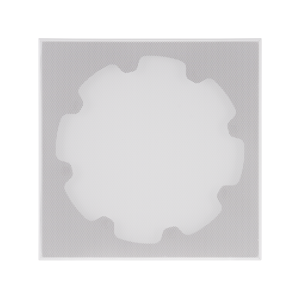 8" SQUARE ADAPTER W/ XPC MICRO TRIM GRILLE FOR VXXT 8" IN-CEILING WOOFER - WHITE