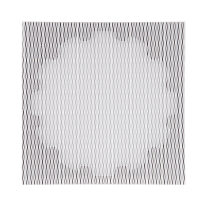 10" SQUARE ADAPTER W/ XPC TRIMLESS GRILLE FOR VXXT 10" IN-CEILING WOOFER - WHITE