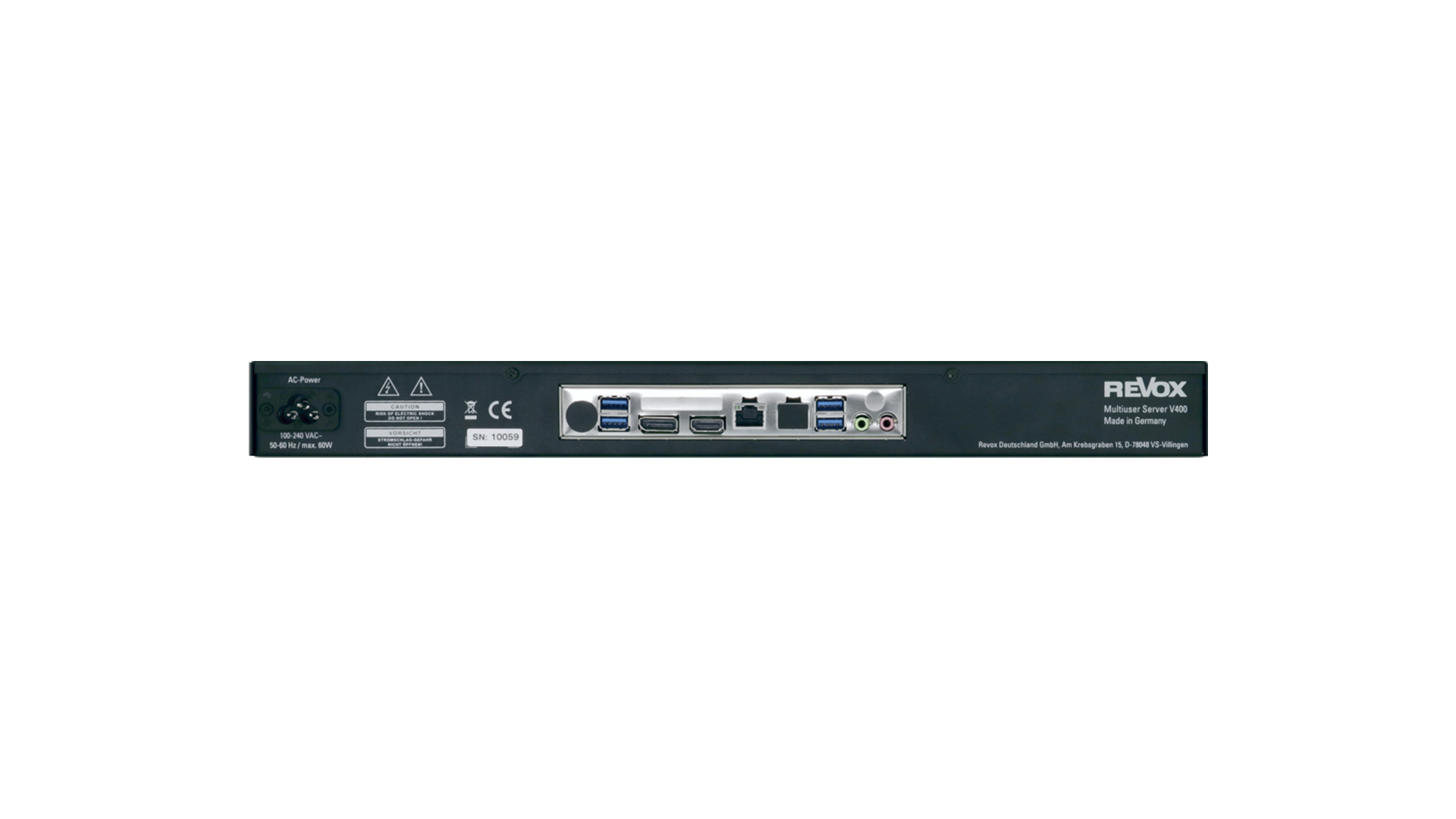 Revox V400 Multiuser Server Black - Vista 2